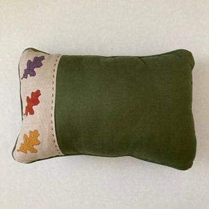 NWT Fall Harvest Leaves Pillow